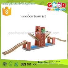 BOY&#39;S Series Eco-Friendly Lifting Bridge Wooden Vehicle Toys